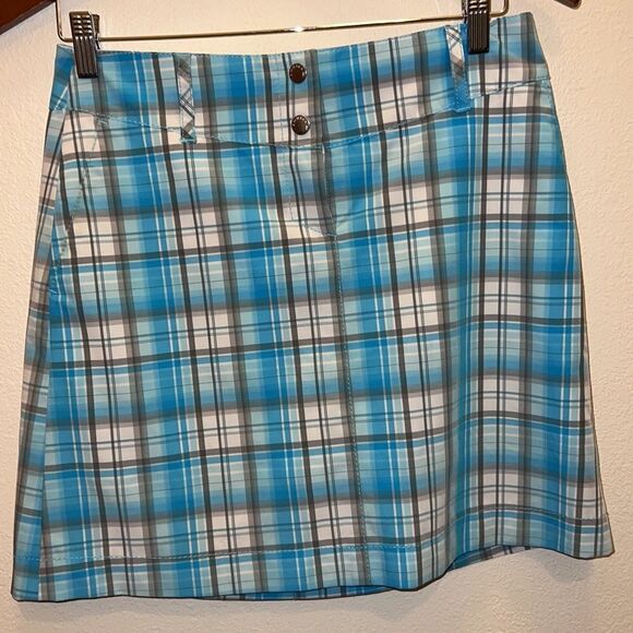 Annika Cutter & Buck Plaid Golf Skort - Size 0 - Picture 2 of 8